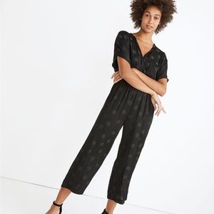 NWT Madewell Polkadot Jumpsuit in Dot Jacquard Size S Petite